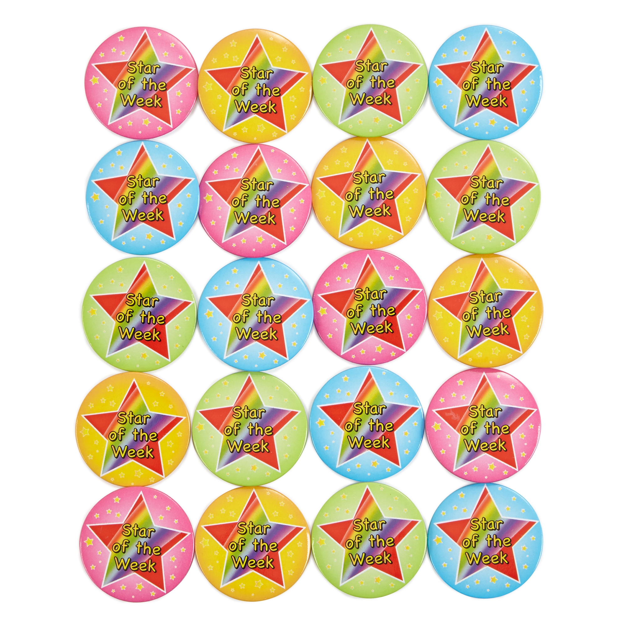 Star of the Week Badges - Pack of 20